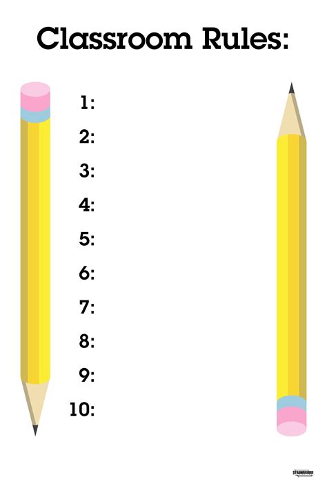 Classroom Rules - Poster – Strawbridge Studios