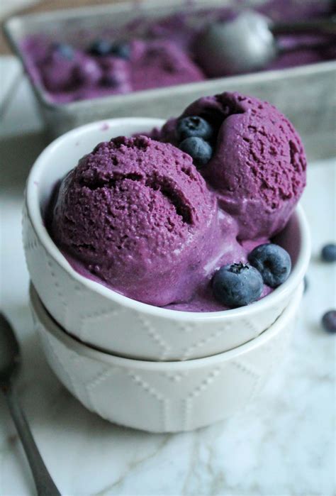 Fresh Blueberry Ice Cream (Vegan) - Katiebird Bakes