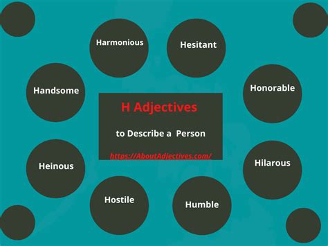 Adjectives that Start with H to Describe a Person