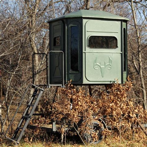 Redneck Deer Stand On Trailer Sure Trac And Redneck Hunting Blind