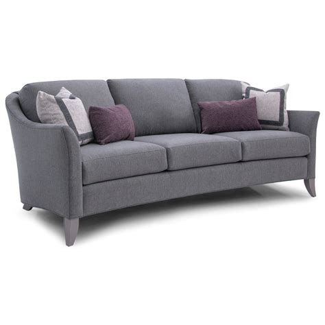 Smith Brothers 256 256-13 421014 Transitional Sofa with Flare Tapered ...