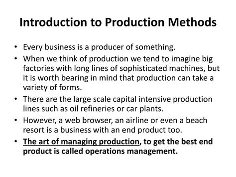 4 Types of Production Methods 的图像结果