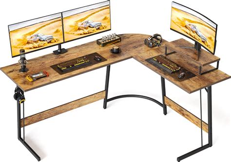 Cubiker L Shaped Desk, Computer Corner Desk, Gaming India | Ubuy