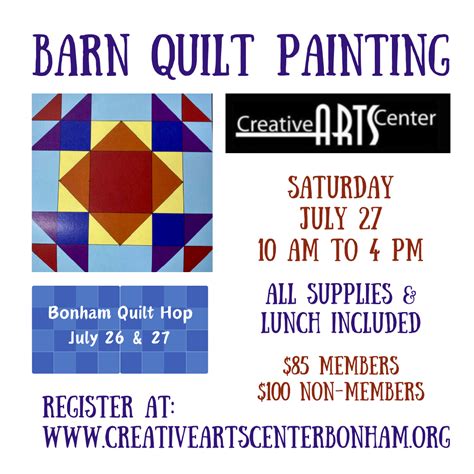 Barn Quilt Painting Class - Bonham Area Chamber of Commerce