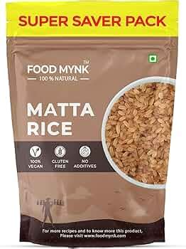 Food Mynk Matta Rice (5Kg) | Matta Rice Kerala | Kerala Red Rice ...