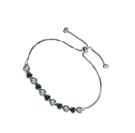 Buy INARI SHINES 925 Sterling Silver Adjustable Tiny Hearts Bracelet ...