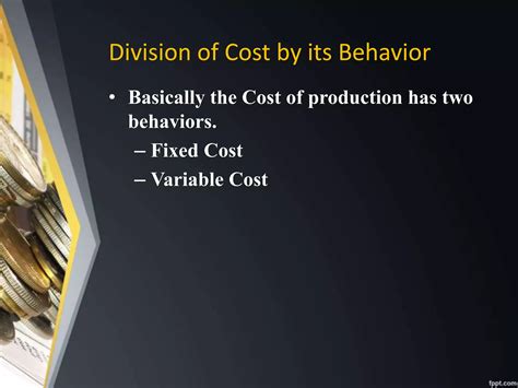 Fixed & variable cost | PPTX