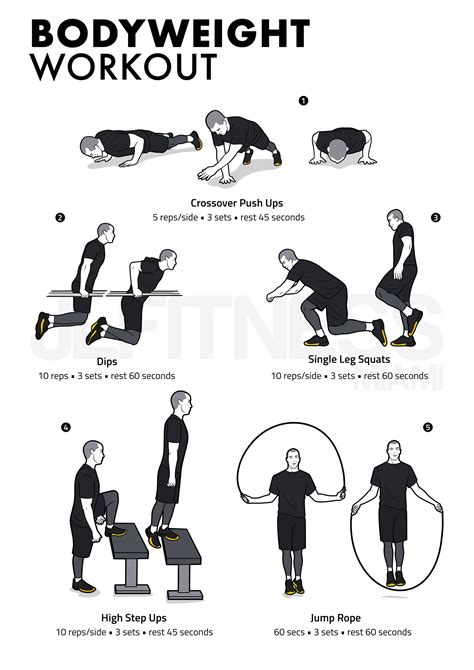 Bodyweight Workout with a Focus on Chest & Legs - JLFITNESSMIAMI- Easy ...