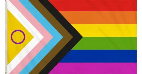 Intersex Progress Pride Flag 5Ft X 3Ft Large Intersex Pride Flag for ...