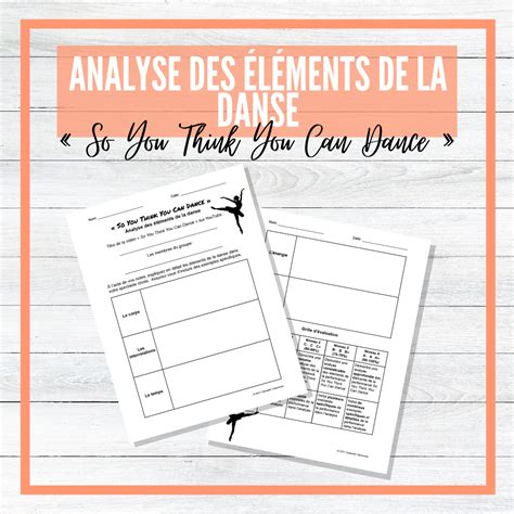 Les éléments de la danse - French Elements of Dance BUNDLE! – Clements ...