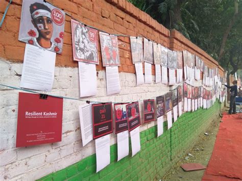On Delhi Designer's Posters, Every Single Day That Kashmir Has Been ...