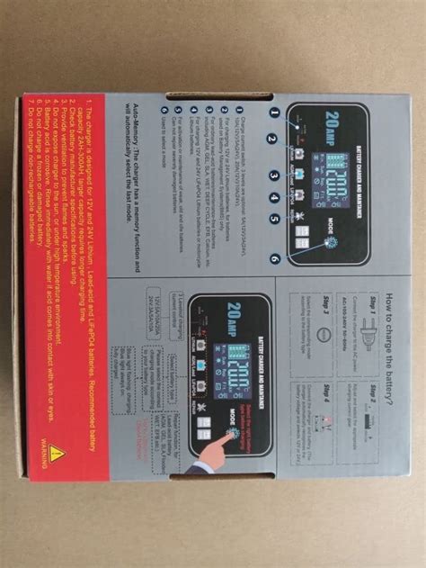 20 Amp Lithium Battery Charger, 12V and 24V | Ubuy India