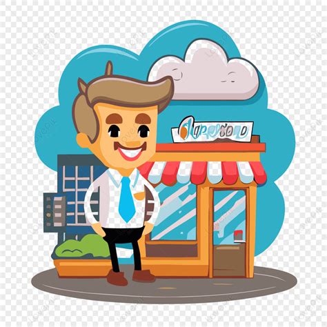 Shop Owner Cartoon 的图像结果