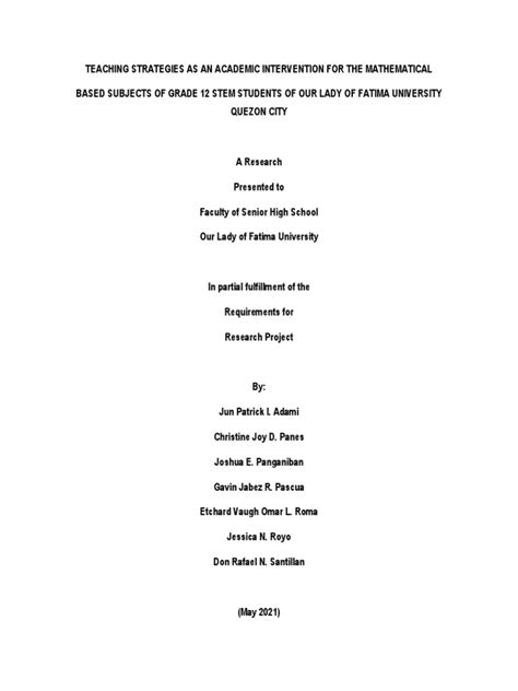 Image result for Stem Project Research Paper Example