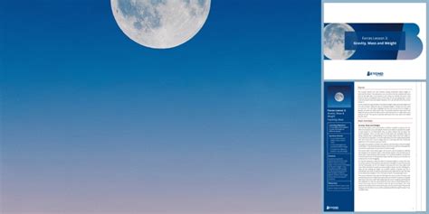 KS3 Forces Lesson 3: Gravity, Mass and Weight | Beyond