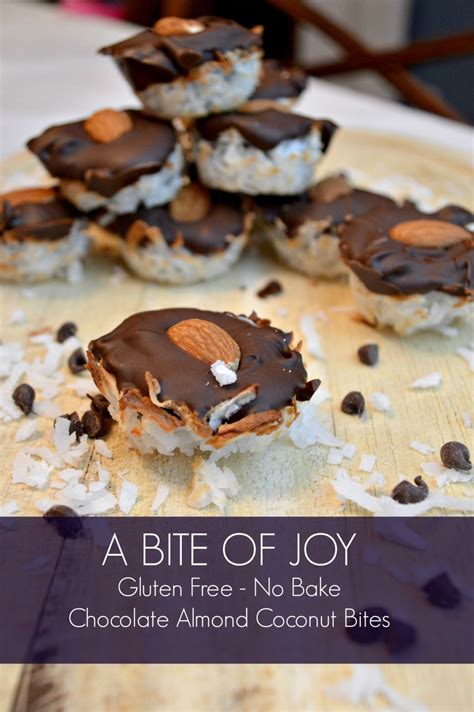 A Bite of Joy - Chocolate, Almond and Coconut Bites