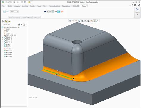 Image result for Creo Off Round Tutorial