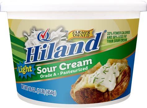 Hiland Light Sour Cream 16oz – V2 – Hiland Dairy