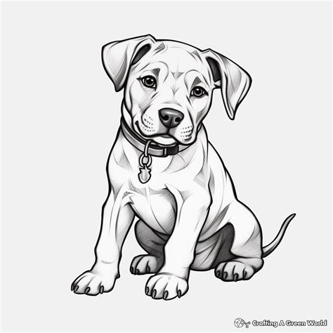 Pitbull Coloring Pages - Free & Printable!