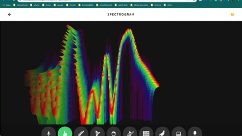 Chrome Music Lab Spectrogram 的图像结果