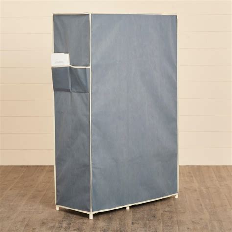 Buy Helios Primus Fabric 1-Door Collapsible Wardrobe - Grey from Helios ...
