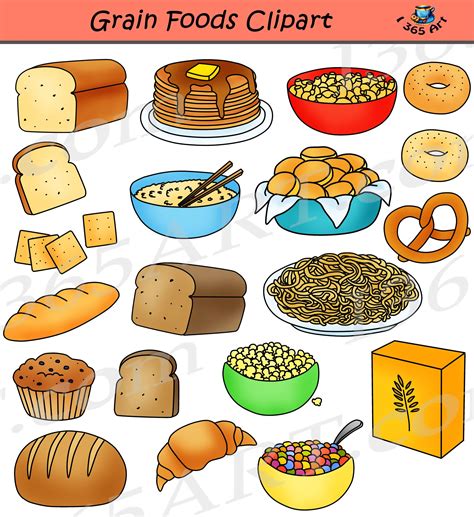Grains Clipart Breads Food Group - Clipart 4 School | Group meals, Food ...