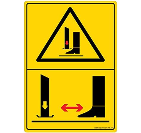 Safety Sign Store, WARNING: Crushing Hazard-Jacks - Graphic (set of 5 ...