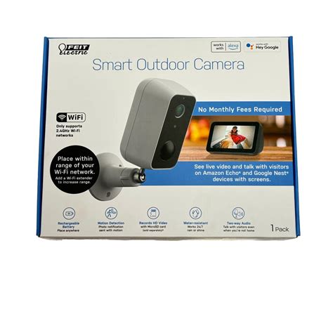 Feit Electric Rechargeable Smart Outdoor Security Camera