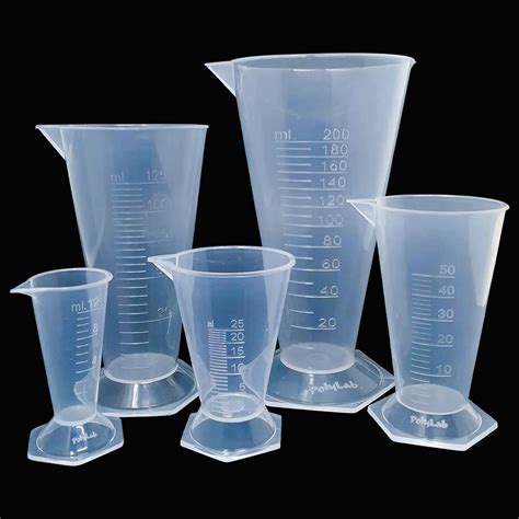 Buy Bridge2shopping Laboratory Plastic Measuring Beaker Cup Conical ...