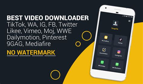 Snap Tik Tok Video Downloader APK for Android Download