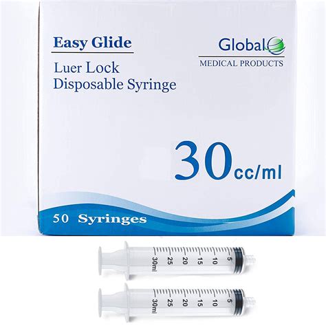 Buy 30 ਮਿ.ਲੀ. ਸਰਿੰਜ ਸਿਰਫ ਲੂਅਰ ਲਾੱਕ ਟਿਪ ਦੇ ਨਾਲ - 50 ਸਰਿੰਜ ਬਿਨਾ ਈਜ਼ੀ ...