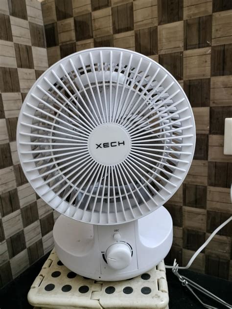 Buy Xech Table Fan High Speed with Oscillation Noiseless Mini Desk Fan ...
