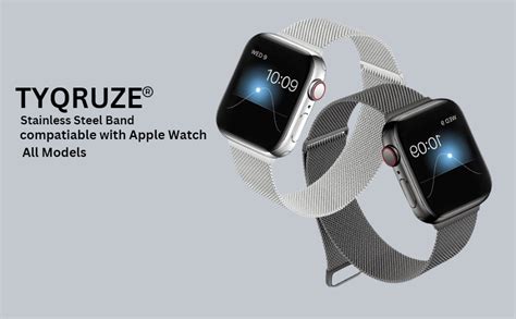 TYQRUZE Metal Stainless Steel Strap band for Apple Watch Ultra (49mm ...