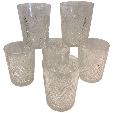 Waterford Lead Crystal Star Cut Colorless Drink Coasters, Set of Six at ...