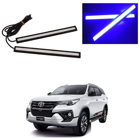 Olmeo Waterproof LED Running Light Blue for Toyota Fortuner TRD ...
