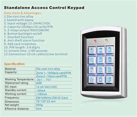 Access Control Keypad Connection 的图像结果