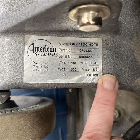 American Sanders Clarke OBS-18DC USED Orbital Square Buff Floor Sander ...