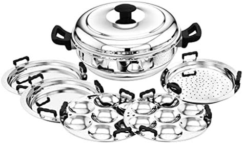 MAXIMA Triply Stainless Steel Multi Kadai 28 cm - Complete Cookware Set ...