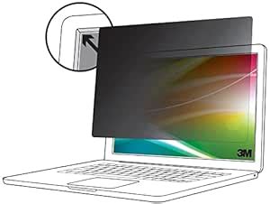 3M Bright Screen Privacy Filter for 14in Laptop, 16:10, BP140W1B ...
