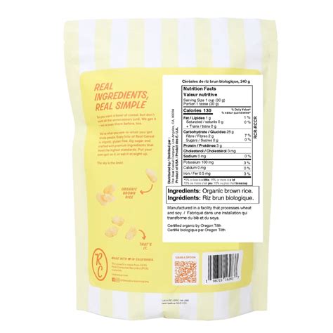 The Real Cereal Co. Organic Brown Rice Crisps at NaturaMarket