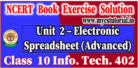 Image result for Computer Class 10 Part B Spreadsheet