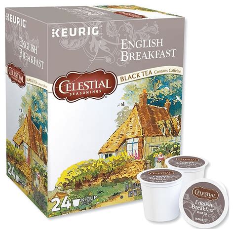 Celestial Seasonings Tea, English Breakfast, Pod, Caffeinated, Ground ...