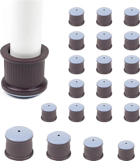 Chair Surfer Chair Leg Caps Floor Protectors - (Round/16 Piece Set ...