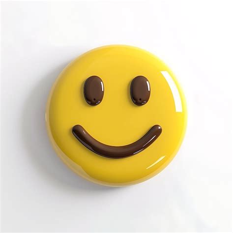 B2 smiley face with simple features face is yellow features a model ...