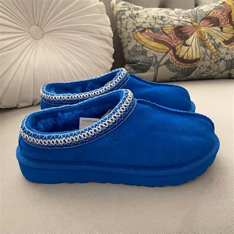 Uggs slippers blue online
