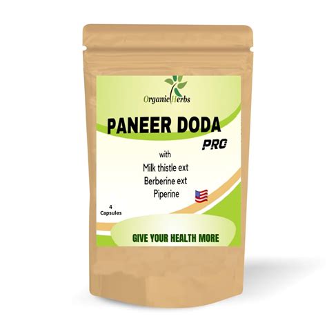 Organic Herbs Paneer Doda Pro 4 Capsules (Pack of 1) : Amazon.in ...
