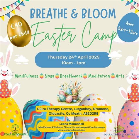 Breathe & Bloom Easter Camp for Children (8-12yrs) - Thursday 24th ...