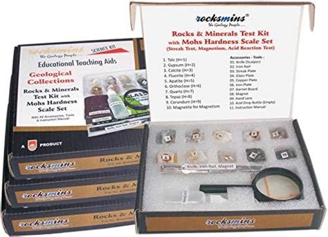 Buy RMMHKIT-01 Rocksmins Mohs Hardness Scale Set with Rocks & Minerals ...