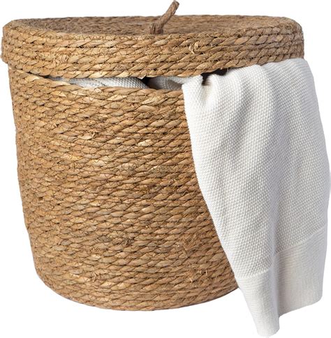 Amazon.com: ORFOFE Storage Basket with Lid Organizer with Lid Storage ...