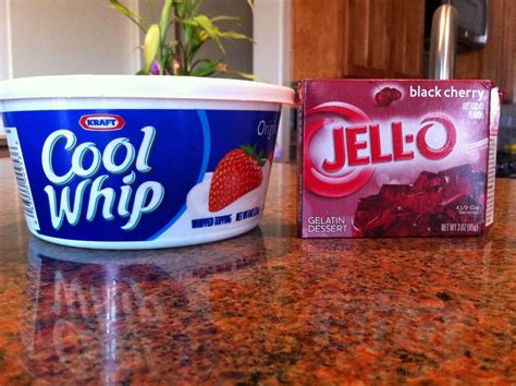 Jello Mixed With Cool Whip